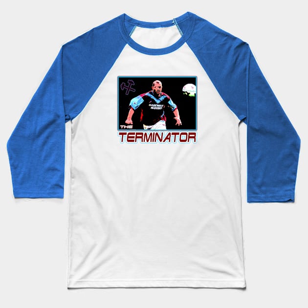 OG Footballers - Julian Dicks - TERMINATOR Baseball T-Shirt by OG Ballers